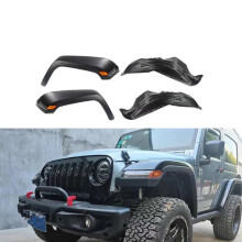 Premium JL-stijl voor- en achterflairs met binnenflair door Lantsun voor Jeep Wrangler JK