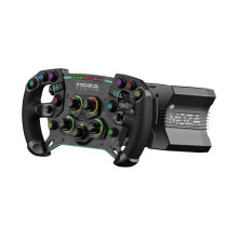 Moza Racing R12 Direct Drive Wheel Base met GS V2P GT stuurwiel en CS V2P stuurwiel combo