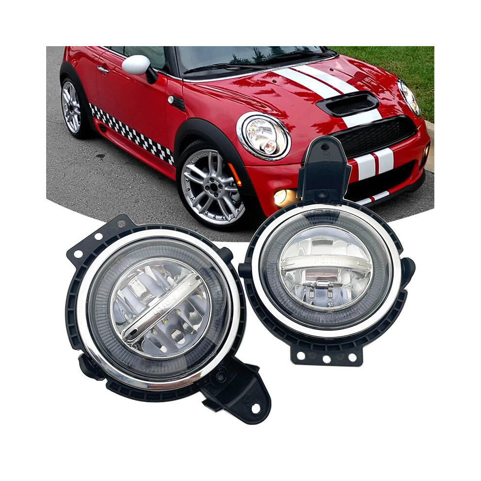 Bmw Mini R55-R59 Led & Halogen Fog Lights For Clubvan, Clubman, Cooper, Roadster, Countryman, And One Models 7445010693638