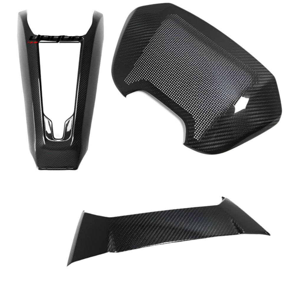 Premium Carbon Fiber Rear Seat Speaker Console Waterfall With Wireless Charger For 2021 Corvette C8 Coupe & Convertible 744759050595