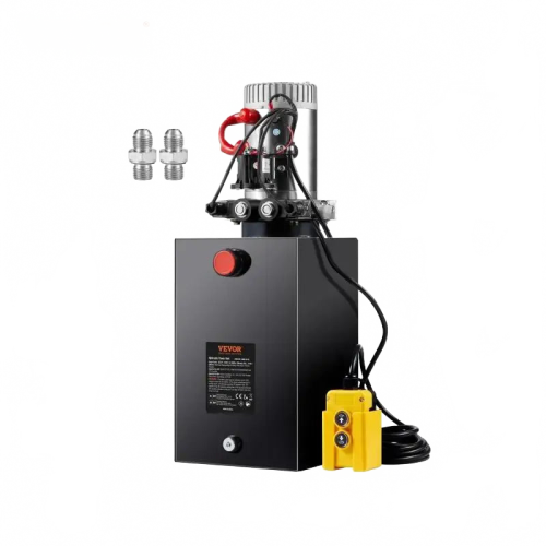 15-Quart Double Acting Hydraulic Power Unit for Dump Trailers - 3200 PSI Max Relief Pressure