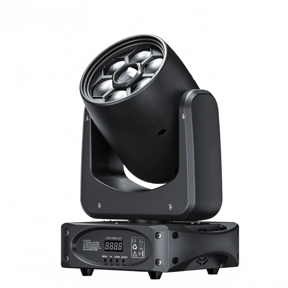 Uking 150W Bee Eye Moving Head Lights - Rgbw Gobos Stage Lights With Dmx512 Control For Christmas, Disco, Party, Club, Bar Shows 7445014415427