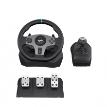 PXN V9 Racegame stuurwiel - 900 rotatie, sterke vibratie, compatibel met PC, PS3, PS4, Xbox One en Switch