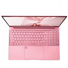 Strakke roze 15,6-inch laptop - Windows 10, Office Education, Intel Celeron N5095, 16GB RAM, 1TB SSD, Dual WiFi, smalle randen