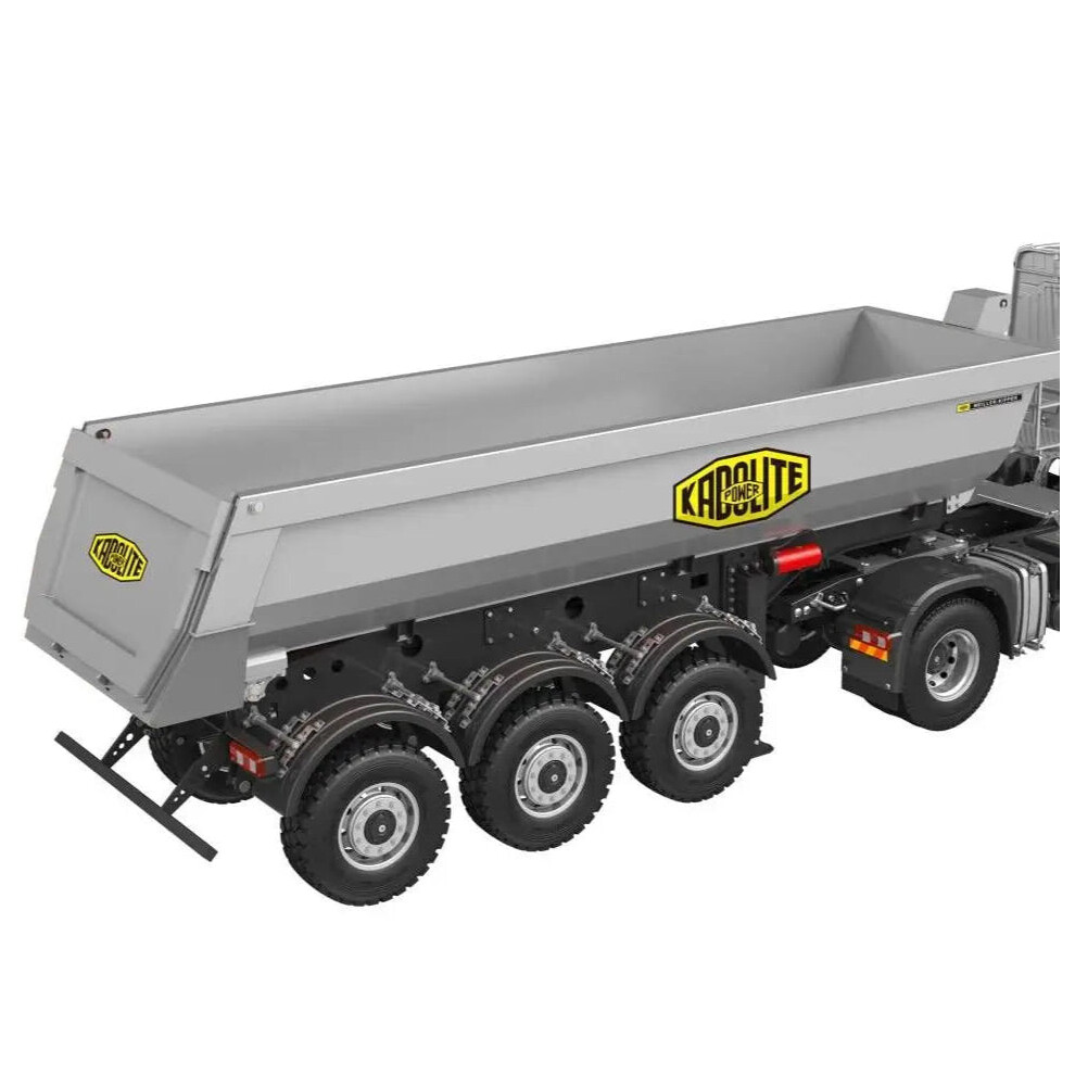 Kabolite 5801 4X4 Rc Tractor With 3 Axles & Electric Dump Trailer - Rtr Model With Lead Screw 2-Speed Transmission, Sound & Features Light 705353180354