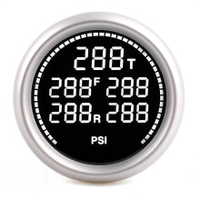 2-inch 52mm Luchtvering Drukmeter met 5 stuks 1/8 NPT Elektrische Sensoren voor Bar & PSI Meting