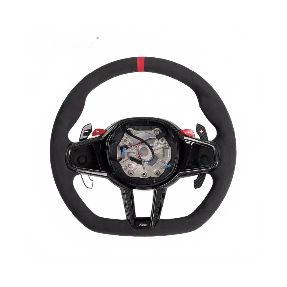 Customized Carbon Fiber Steering Wheel For Bmw 5-8 Series (G30, G32, G11, G14, G05, G06, G07, F90, F95, F96, F97) - 2025 M4 Upgrade 7445011799728