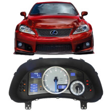 Lexus IS500 F Sport V8 5.0L 2011 Metaalstijl Meterwijzer Vervanging - Instrumentencluster Afdekking