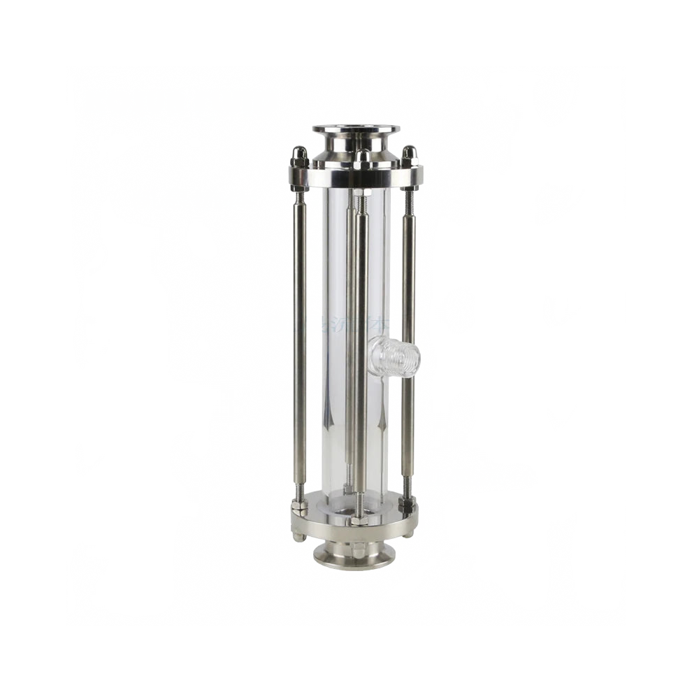 Tri-Clamp Stainless Steel Pipe Fitting With Long Style Sanitary Sight Glass And Faucet 726084528604