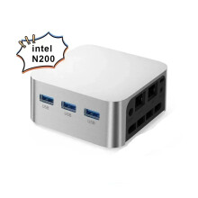 Chatreey T8 Mini PC - Intel Celeron Quad Core N200/N100 Pocket - Computer mit Triple - HD 2. 0, Dual - Gigabit - Ethernet, Windows 11, Wi‑Fi 5