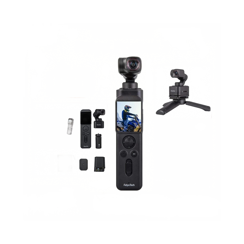 Feiyutech Pocket 3 Cordless Camera Stabilizer Gimbal - Detachable 3-Axis, 4K 60Fps, Magnetic Attach & Tracking Follow 7445009446412