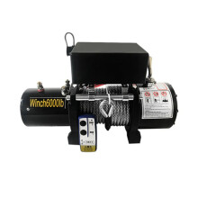 Heavy-Duty Electric ATV Winch - 2000-12000lb, 24V Wireless Control, Wire Rope for Beach Buggies & Car Tuning