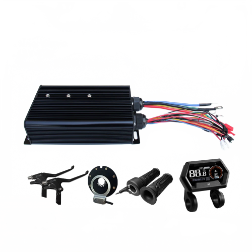 High-Performance 48V-72V 80A Sine Wave eBike Controller with Light Function & LCD Color Display for 5000W Motor Kits