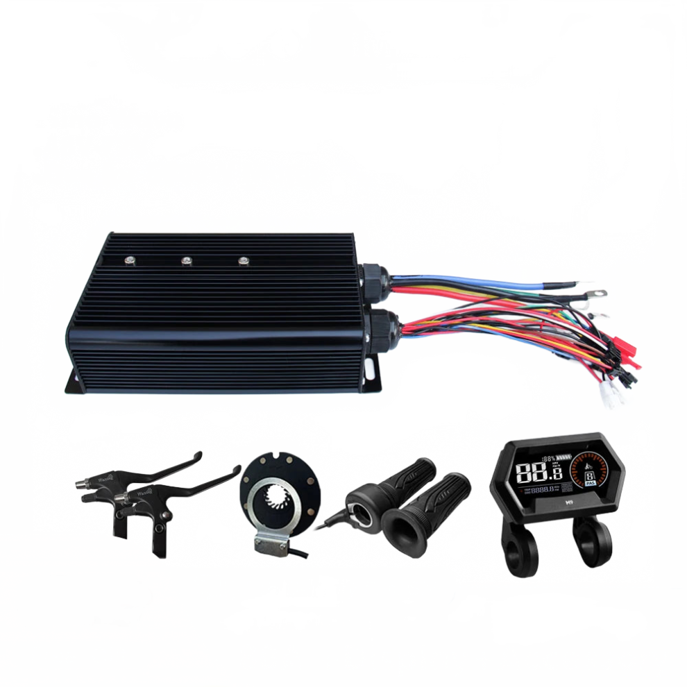 High-Performance 48V-72V 80A Sine Wave Ebike Controller With Function & Lcd Color Display For 5000W Motor Kits Light 313028725726