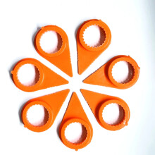 500 - Teilige orange Radmutternindikatorringe für 20 mm Muttern - SW19 PU Autozubehör