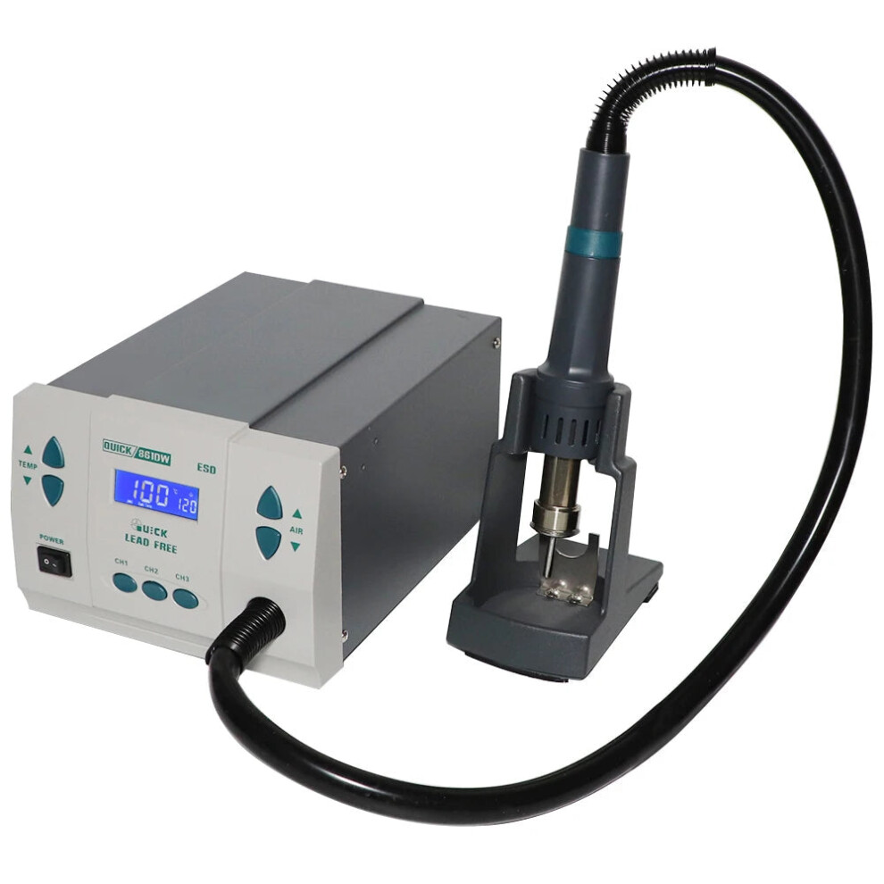 Dual Voltage Quick 861Dw 1000W Lead-Free Heat Gun - Hot Air Rework Station For Phone Pcb, Motherboard, And Ic Chip Soldering 313110439425
