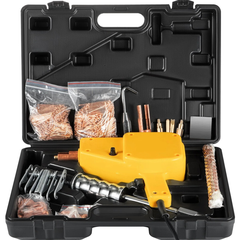 Compact Auto Body Dent Repair Kit - 800Va Mini Spot Welder & Stud Puller Yellow 313042150177