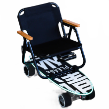 All-Terrain Electric Skateboard with Remote Control and Built-in Trolley Case for Adults