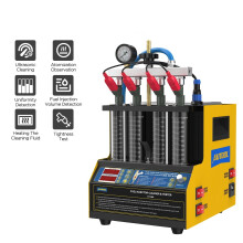 AutoOL CT160 Ultrasonic Fuel Injector Cleaner & Tester for 4-Cylinder Gasoline Engines - Dual Voltage 110V/220V