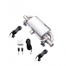 Taibosi Universal T-Shape Exhaust Muffler Electric Valve Set with Wireless Remote Controller Kit for Auto Cutout (51-76mm)