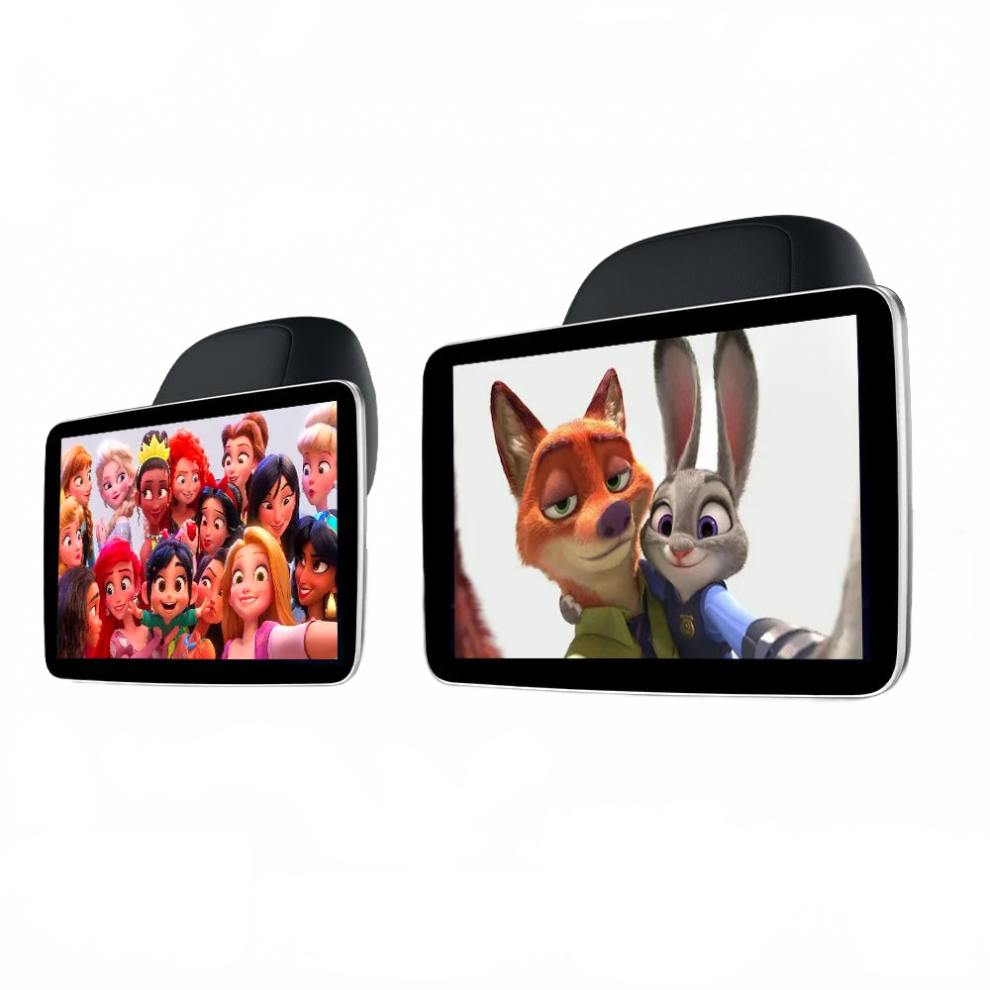Jiuyin 10.1'' Touchscreen Car Headrest Monitor With Android Os, Wifi, And Carplay - Back Seat Entertainment With Netflix & More 744759202291