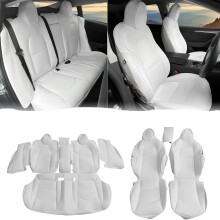 Tesla Model 3 Full Set Nappa PU Leather Seat Covers (2017-2023) - Premium Front & Rear Cushion Protectors