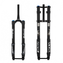 Bolany Double Shoulder Inverted MTB voorvork - 26/27.5/29 inch Boost, doorlopende as, 140 mm veerweg, getaperd met reboundinstelling