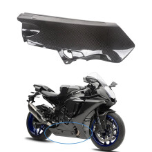 Premium Carbon Fiber Belly Pan Exhaust Cover for Yamaha YZF R1/R1M (2020-2023) - Sleek Lower Undertray Motorcycle Fairing