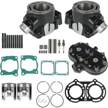 High-Performance Cylinder Head & Piston Gasket Kit for Yamaha Banshee 350 YFZ350 (1987-2006) - 64mm 347cc Top End Upgrade