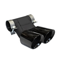 Stainless Steel Dual Sports Exhaust Tailpipe for Porsche Cayman 718/981/987 & Boxster - High Performance Muffler Upgrade
