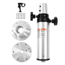 3-Section Adjustable Aluminum RV Table Leg & Removable Bracket for Motorhomes and Caravans (430-745mm)