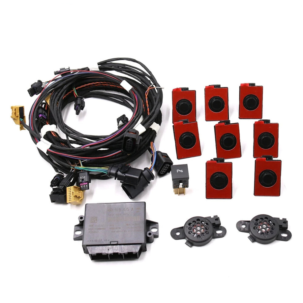 Advanced 8-Sensor Pdc Ops Park Pilot System For Vw Golf 5/6, Jetta Mk5/Mk6, And Touran - Front & Rear Parking Assistance 7445007491469