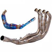 Premium Titanium Exhaust System Manifold Header for BMW S1000R (2021-2025) & S1000RR (2019-2025) - Connects to Original Exhaust Muffler
