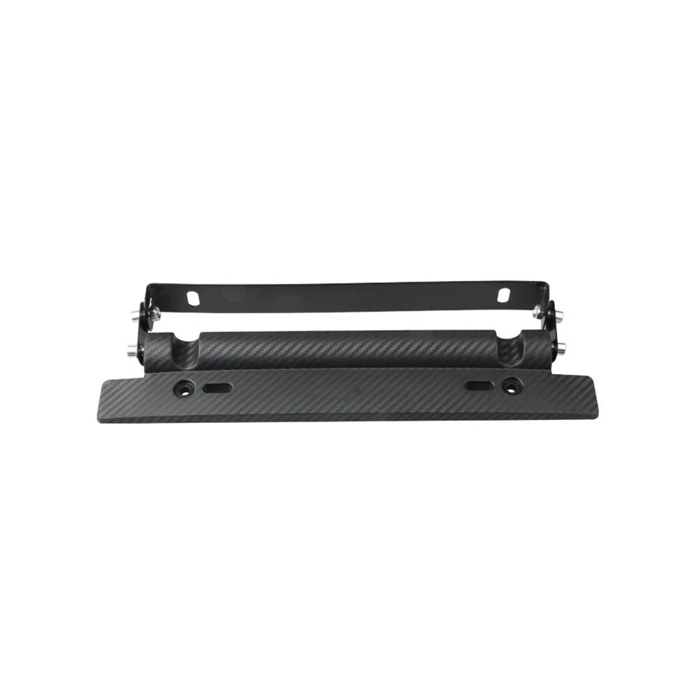 30-Piece Universal Carbon Fiber License Plate Frame & Adjustable Bumper Bracket Set 744759657053