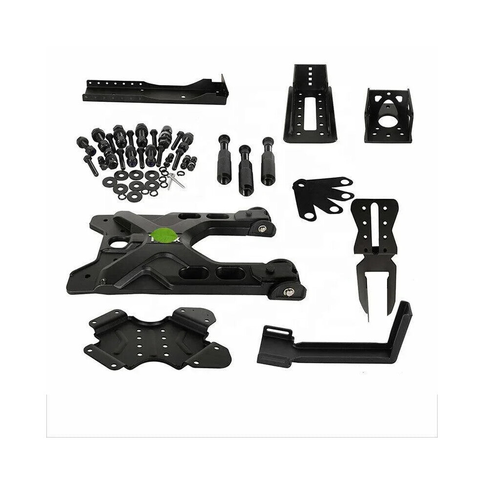 Heavy-Duty Hinged Carrier Adjustable Spare Tire Mount Kit For Jeep Wrangler Jk 7445032982963