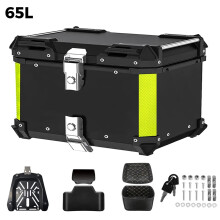 65L universeel motorhelmbox met slot - boven- en staartkoffer achterop voor Yamaha TMAX, Honda NC750/CBR650, BMW
