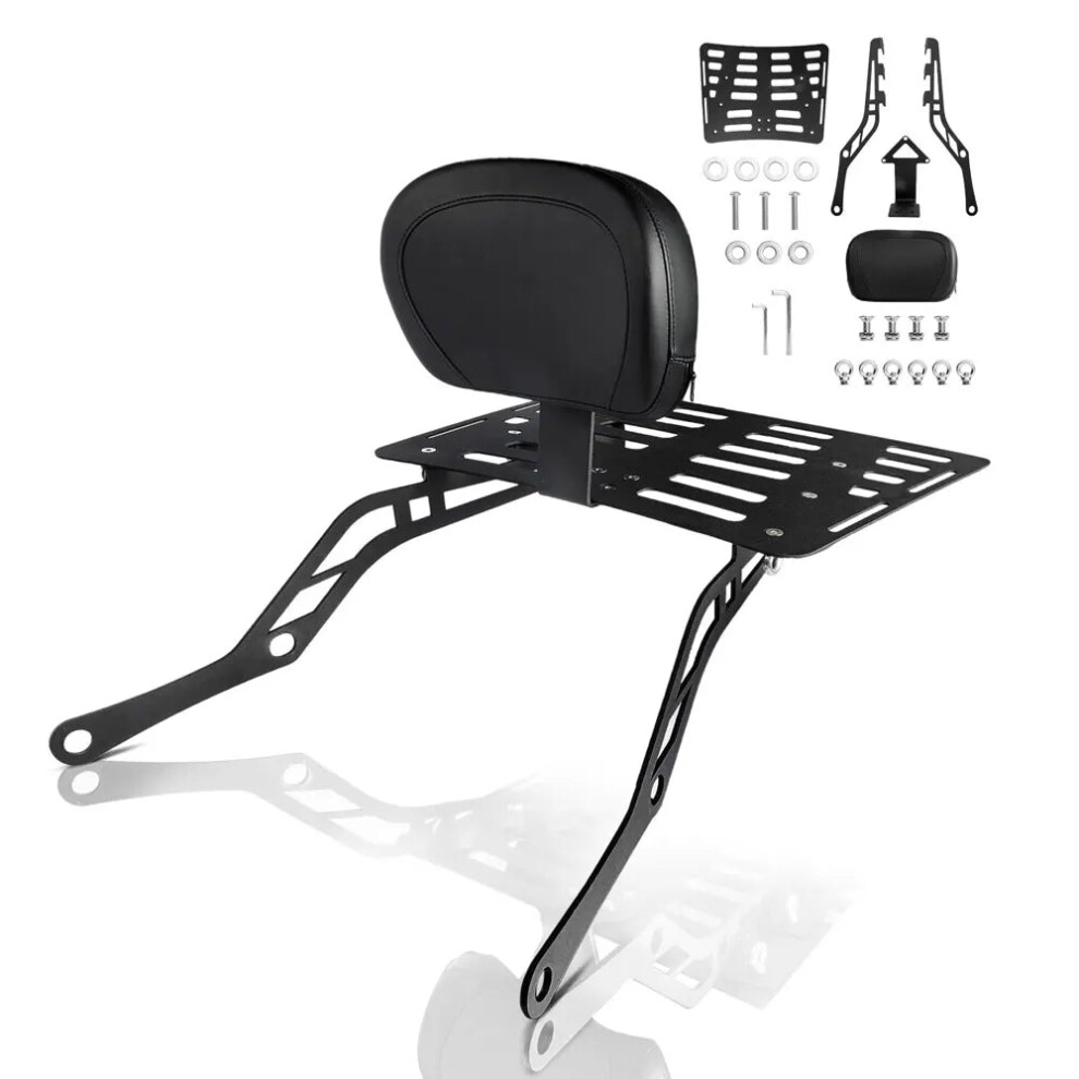 Aluminum Detachable Luggage Rack & Backrest For Can-Am Spyder F3 Series - Quick Release Sissy Bar 744110515961