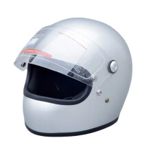 Vintage-Inspired High Strength Fiberglass Full Face Motorcycle Helmet for Ultimate Protection