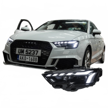 Audi A3 8V LED Headlight Assembly Upgrade (2013-2021) - RS Style Design for S3/RS3 Sedan & Hatchback