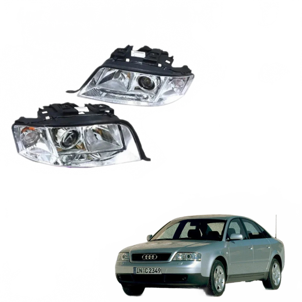 Audi A6 C5 4B Head Assembly With Led And Halogen Fog Accessories (1997-2005) Light 313042626627
