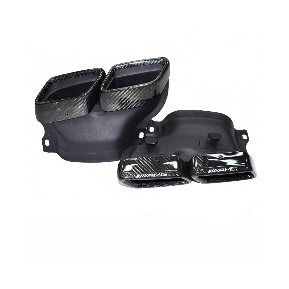 Mercedes Amg Carbon Fiber Exhaust Tailpipe Tip For C63/S63/Gle63/Gls63 Models 711181951523