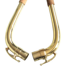 Premium Baritone Sax Neck - Durable Material for Sax Parts, Available in 25mm or 21.9mm Sizes