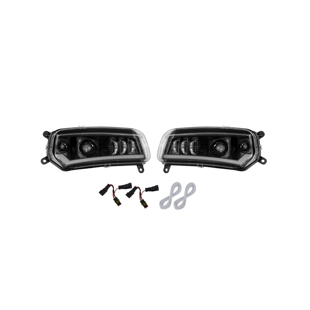 Seamless Led Headlight Assembly With Drl & Turn Signal For Can-Am Spyder 7445036485439