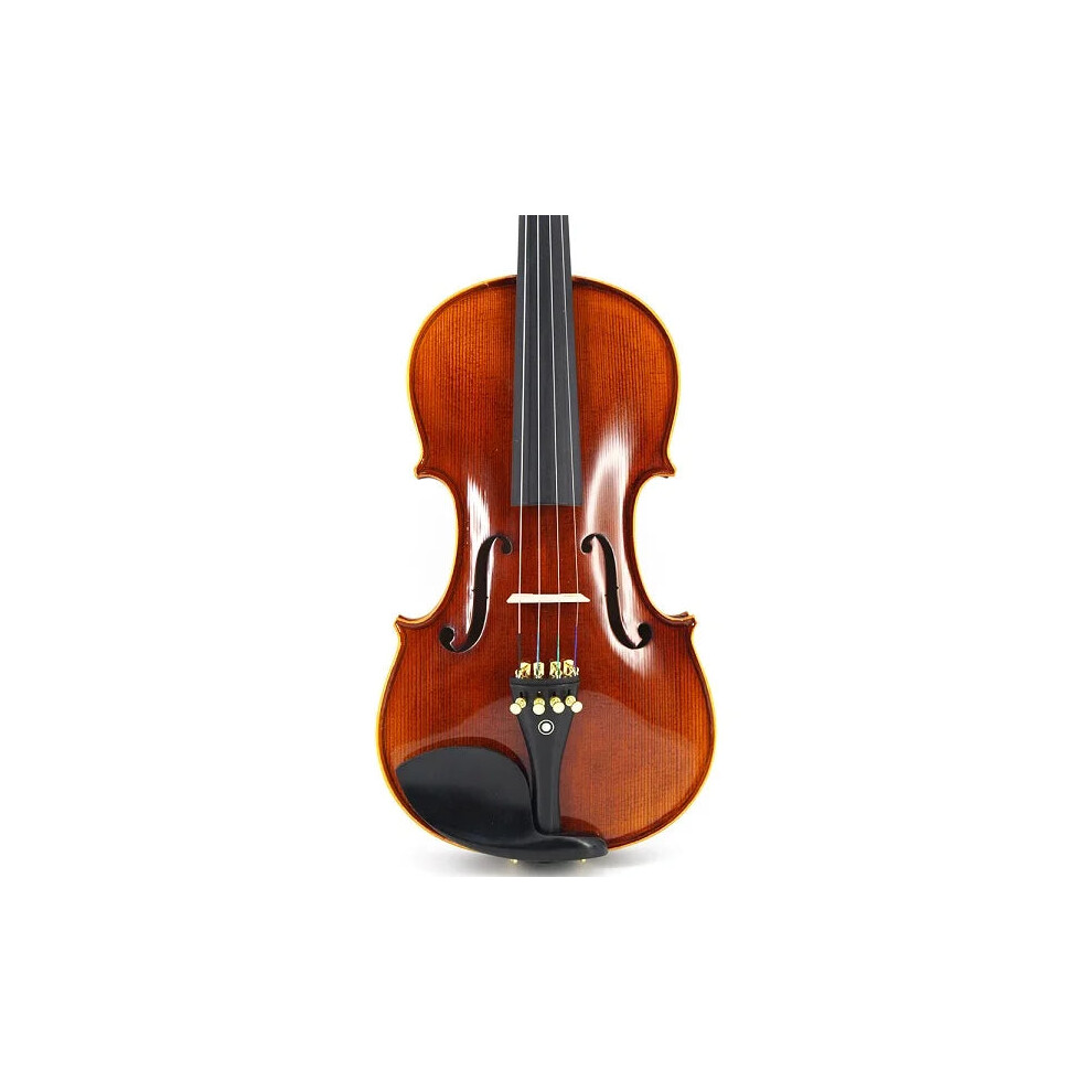 Tongling Professional Handmade Antique Violin - Natural Flamed Maple Wood, 4/4 & 3/4 Stringed Instrument 744110638691