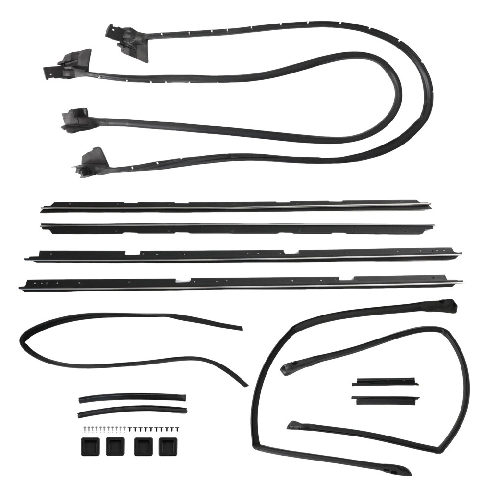 Complete 17-Piece Door & Tailgate Weatherstripping Seal Kit For 1978-1987 El Camino 7445001864832