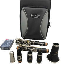 Jupiter JCL-700NQ Professionele B-grootklarinet - Hoogwaardig houtblaasinstrument met koffer en accessoires