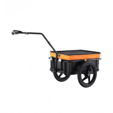 Opvouwbare fietskar van 88 lb met 16 wielen en veiligheidsreflectoren – compatibel met 24-28 inch fietswielen