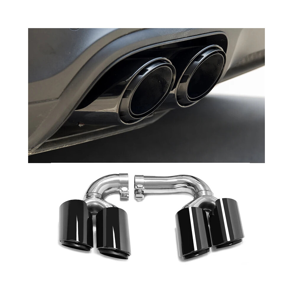 Porsche Cayenne 9Y0 Suv Quad Exhaust Tips - 3.0L Hybrid/Petrol 2018+ Muffler Tailpipe Nozzle 313103047040