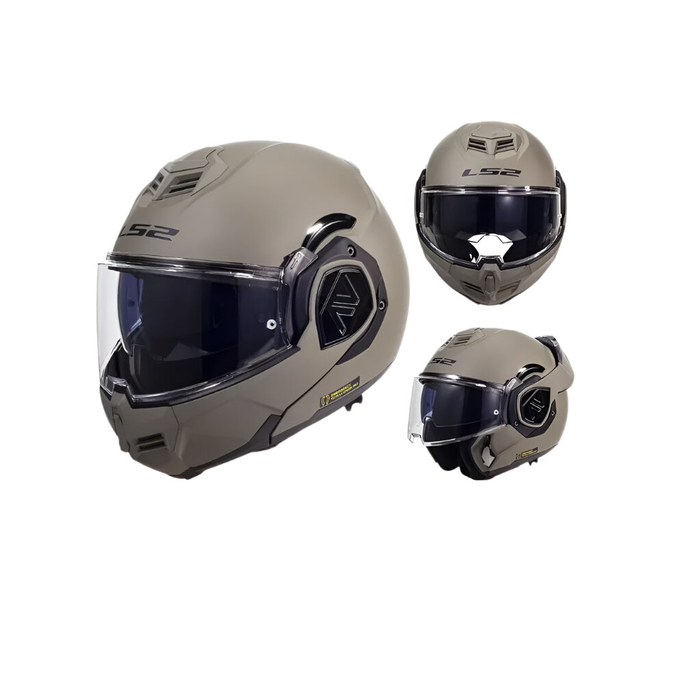 LS2 FF906 Valiant II Rear Flip Face Motorcycle Helmet - Men's & Women's Double Lens, Four Seasons, Anti-Fog, Full Coverage for Travel-image-OPC-PHPZNNW-NEW