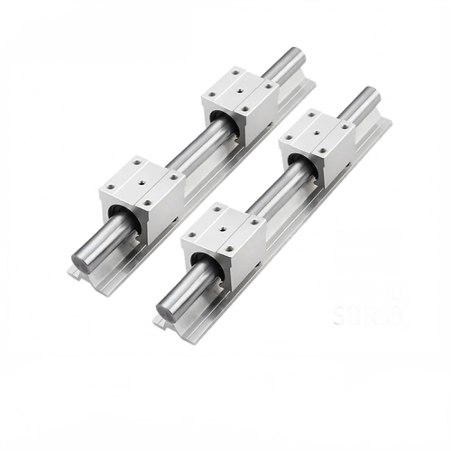 SBR50 Precision Guide Rail with 4 Sliders - Enhanced Rust Prevention & Durable Optical Axis Support